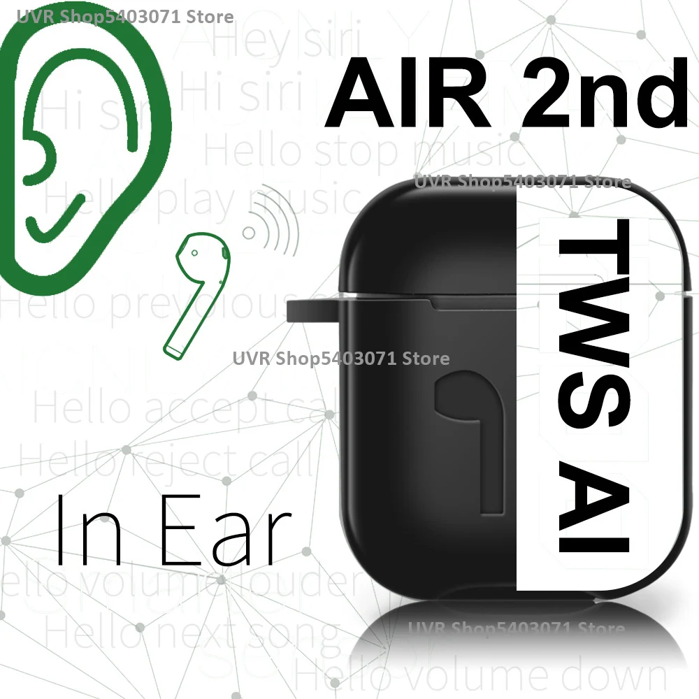 

TWS AI Voice Siri In ear Detection Wireless Earbuds Bluetooth Earphone Headphone PK i7s i9s i10 i12 i20 i30 i200 i500 i9000 tws
