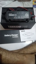 Topdon-cargador de batería automático para coche y motocicleta, Cargador de baterías de litio de plomo ácido IP65, 6V, 12V, T1200