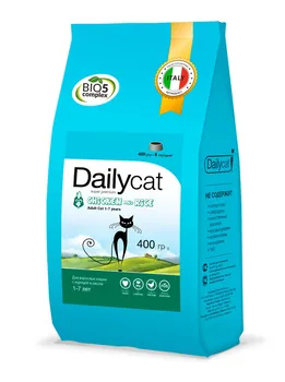 

Dailycat adult chicken and rice for cats chicken/Rice-400g x 2 PCs