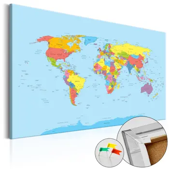 

Pictures of Cork-Rainbow Geography [Cork Map] - 60x40 cm