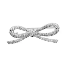 Брошь из серебра с фианитом Костромской ювелирный завод 42020034