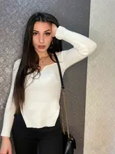 Ropa de primavera y verano para mujer, Jersey sexy elástico de cintura alta con cuello cuadrado y mangas completas, WK080, 2021