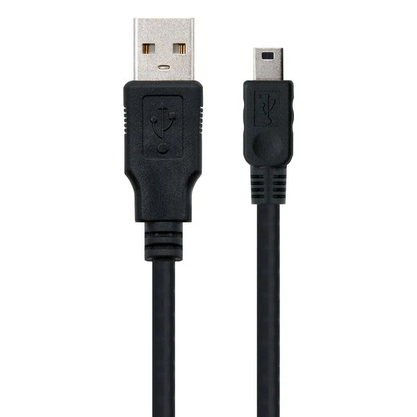 USB 2,0 A к Mini USB B Кабель NANOCABLE 10.01.0403 3 м черный