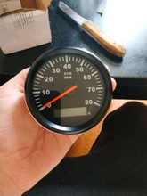 Tacómetro para barco de 8K, medidor de tacómetro marino, LCD, reloj de arena, 12V/24V, 8000 RPM, 85mm, toerenteler