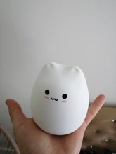 Night-Lamp Animal-Light Touch-Sensor Desktop-Decor Gift LED Bedroom Holiday Colorful