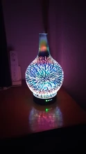 Aroma Diffuser Glass-Vase Essential-Oil Cool-Mist-Humidifier Waterless Auto Light And