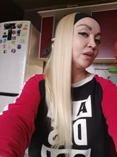 GURUILAGU peluca con diadema largo recto pelucas para mujeres negras pelucas de pelo sintético para mujer Color 99J/613/1B/27 peluca sintética