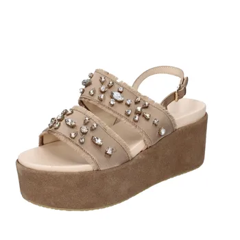 

SARA LOPEZ sandals women weave bronze