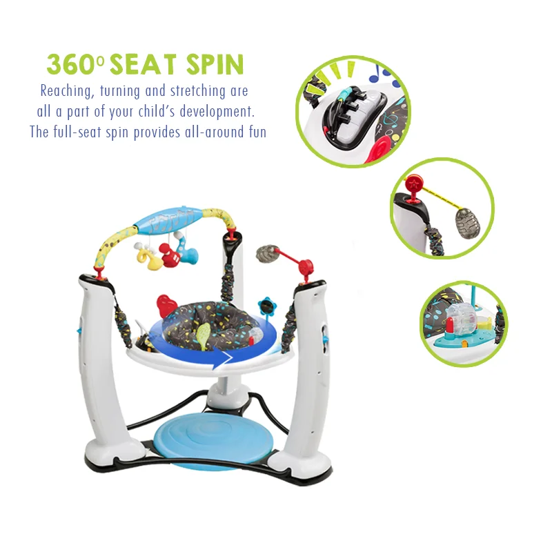Exersaucer от Evenflo Jam Session Jump & Learn неподвижный Jumper Baby Toy|Развивающие коврики| |