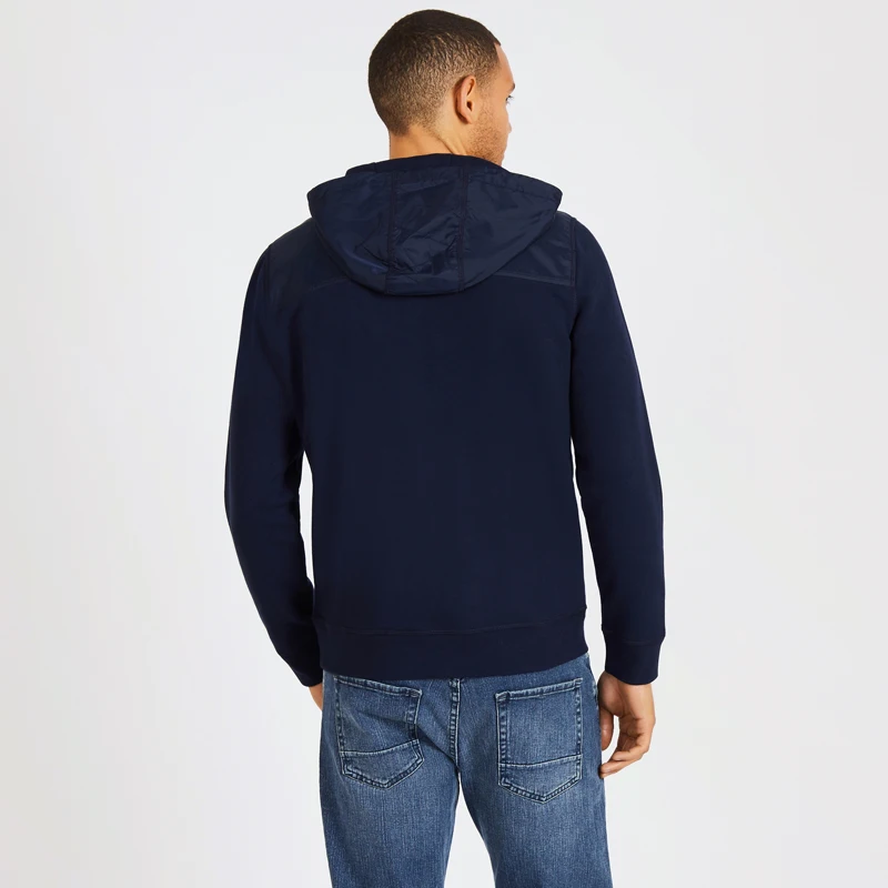 Nautica-толстовки мужские и топ на молнии темно-синий Blue-K83175_4NV