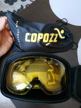COPOZZ magnético gafas de esquí con cambio rápido de la lente y Set de fundas 100% UV400 protección Anti-niebla Snowboard gafas para los hombres y las mujeres