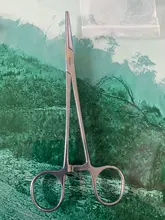 Oauee 12,5 16 18cm herramienta de mano fórceps hemostáticos para pelo pinza de pesca Alicates de bloqueo la depilación herramientas curvado/punta recta