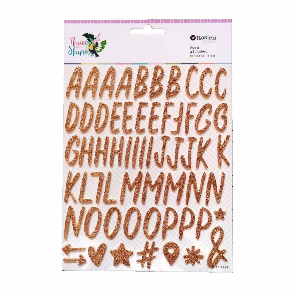 CRZCrafter пенопластовые алфавитные цифры наклейки блестящая пена дизайн для