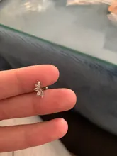 CANNER 1 par Plata de Ley 925 auténtica pendientes de cristal de circón pendientes para Piercing para las mujeres hueso del oído bien joyería pendientes de botón pendientes