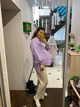 KPYTOMOA-blusas holgadas asimétricas de manga larga para mujer, camisas de pana con bolsillos de gran tamaño a la moda, Tops Chic para mujer 2020