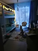 Garland-Lights String Fairy-Lights-Decoration Cotton-Ball Xmas Wedding-Party Holiday