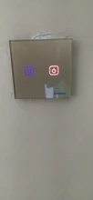 Glass-Panel Wall-Switch Touch-Screen-Switch Eu-Light BONDA 1-Gang White Crystal AC220V