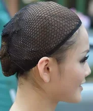 Malla de nailon para pelo de mujer, redecilla negra para la fabricación de pelucas, malla elástica, accesorios para pelucas, 1 unidad
