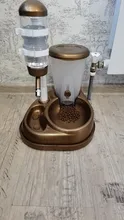 Automatic-Feeder Water-Bottle-Dispenser Water-Fountain Cat Dog with Large-Capacity Food-Bucket