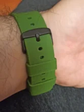 Anbeer-Correa de reloj de goma para hombre, 14mm, 18mm, 20mm, 22mm, 24mm, pulsera de repuesto de liberación rápida, de silicona deportiva negra