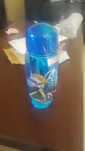 450ml de dibujos animados de Disney Mickey mouse, niños de plástico de taza paja los estudiantes agua potable chico botella a prueba de fugas nuevo