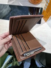 Billeteras personalizadas de cuero PU para hombre, billetera con grabado de alta calidad, monedero pequeño, regalo de lujo para hombre