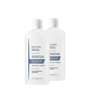

Ducray shampoo rebalancing Elucion 400 + 400 ml 40% dto in the second unit
