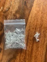 20 piezas encantadoras delfín 23x13mm tibetano bronce Color plata colgantes joyería antigua fabricación artesanal DIY