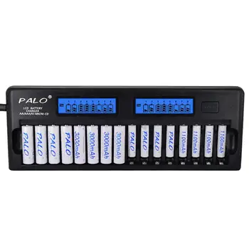 

16 Slot Lcd Display Smart Battery Charger Multi-function fast charge and discharge KTV microphone