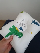 [Simfamily]-almohada para recién nacido, soporte para el sueño, dibujos animados cóncavos, cojín moldeador impreso, previene la cabeza plana