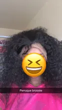 Cynosure-pelucas de cabello humano con encaje frontal para mujeres negras, Remy, rizado, brasileño, prearrancado, cierre de encaje, 13x4/13x6