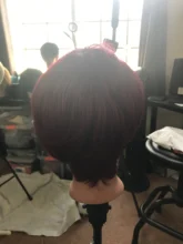 Pelucas de cabello humano corto corte Pixie, pelo liso brasileño Remy, hecha a máquina peluca con flequillo, Color 99J/30 #