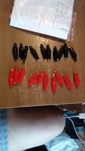 20 Pcs 28MM Black Red Soft Plastic Coated Testing Probe Mini Alligator Test Clips