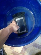 Runseeda-bolsa de aire flotante de 6 pulgadas, bolsa de natación impermeable, bolsa del teléfono móvil, funda para teléfono móvil para nadar, bucear, surfear, usar en la playa