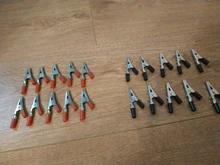 Cable Charging-Clamp Crocodile-Clip Clamp-Length Plastic-Handle Lead-Test Metal Insulated
