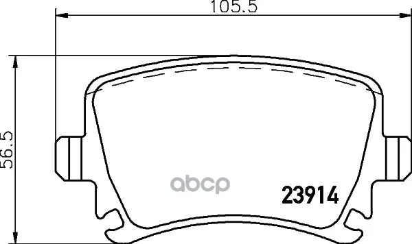 Колодки Тормозные Дисковые, Комплект Hella 8db355010601 HELLA арт. 8DB355010601