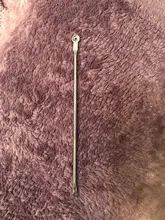 Agujas de acero inoxidable para la eliminación de acné, Extractor de espinillas, granos, plata, cuidado de la piel Facial, herramientas de tratamiento para el acné, 1 Uds.