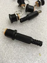 Female Jack Connector Plugs Screw-Nut Panel-Mount Power-Socket Plastic DC022 10PCS 5pairs