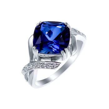 

Silver ring with cubic zirconia