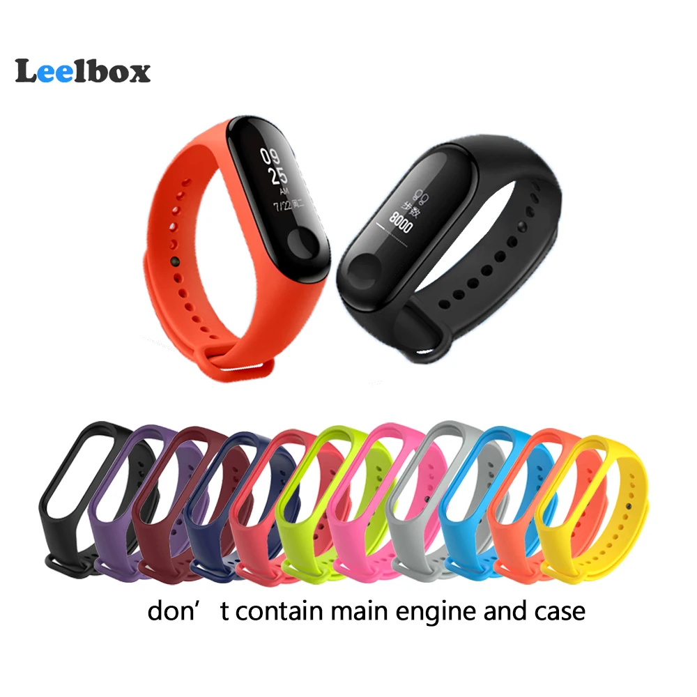 

Mi Band 3 4 strap sport Silicone watch wrist Bracelet miband3 strap accessories bracelet smart for Xiaomi mi band 3 4 strap