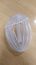 Tubo de silicona de grado alimenticio, manguera de goma Flexible transparente de 2 a 21mm, resistente al calor, para agua potable, 1 metro
