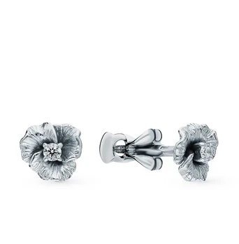 

Gold earrings with diamonds sunlight sample 585