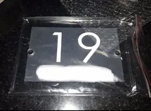 Sign Doorplate Number Glass-Effect Customize Acrylic Modern-House Street-Name Plaque