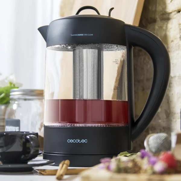 Чайник для воды и электрический чайник Cecotec ThermoSense 390 прозрачный 2200 Вт 1,7 л