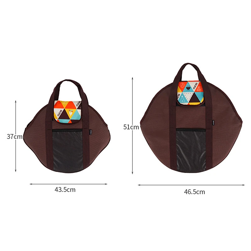 Storage Bag Camping Storage Bag Camping Cookware Bag 1Pc Outdoor Camping Kitchen Utensil Cookware Storage Bag Travel Barbecue Tray Frying Pan Organizer