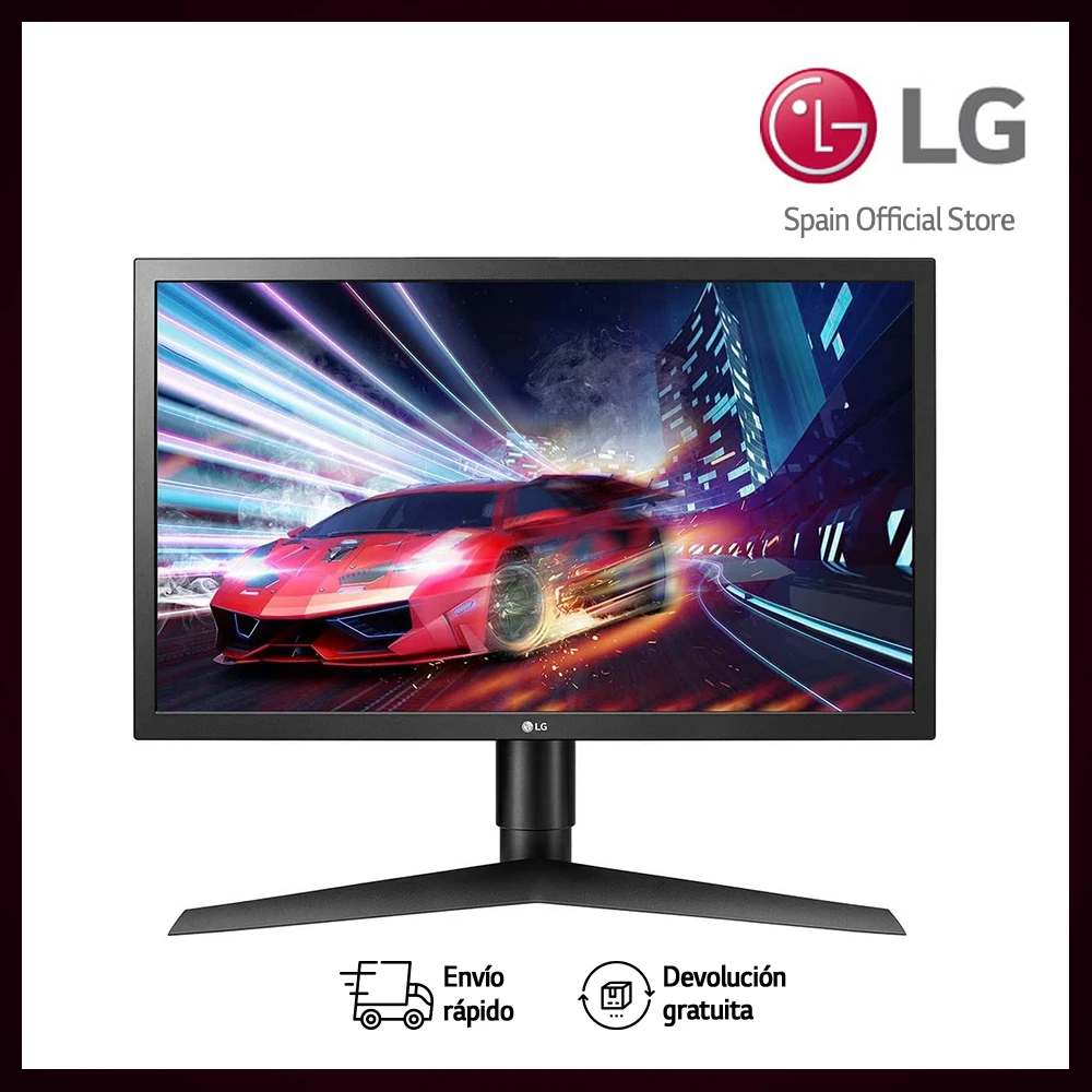 Lg monitor ultragear para jogos lg 24gl650f b, painel tn 1920x1080p, 169, 300 cd/quadrado