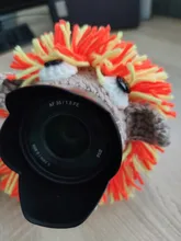 Lente de cámara de punto hecho a mano, anillo decorativo, diseño de cartón, utilería para fotos de bebé, juguete guía Adorable