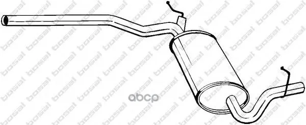 Основной Глушитель Audi A4 2.0i 20v Alt 00-04 Bosal арт. 282375