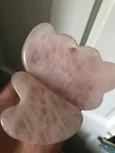 Gua sha-Tabla de piedra de Jade Natural, masajeador de cuarzo rosa, placa Guasha, rascador facial, herramientas para cara, cuello y espalda