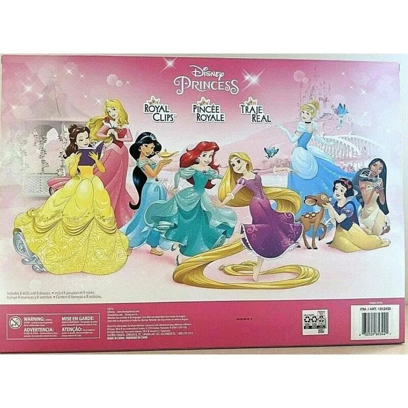 Disney COS1312433 Princesa pequeña 8 muñecas colección Sparkling Estilos Set 